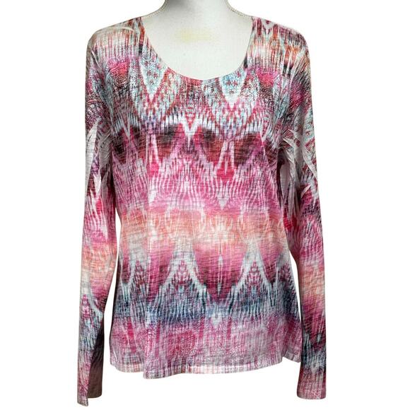 Sundance pink tshirt,  XL, bohemian, artsy, casual, eclectic, vibrant, basic - Picture 1 of 4